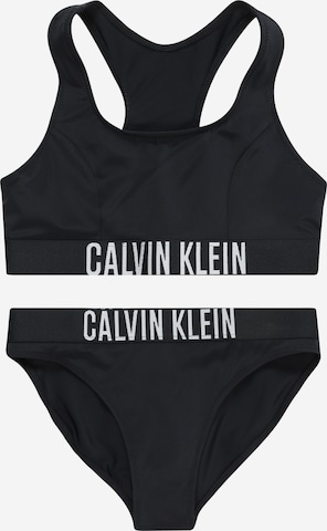 Bustier Bikini Calvin Klein Swimwear en noir : devant