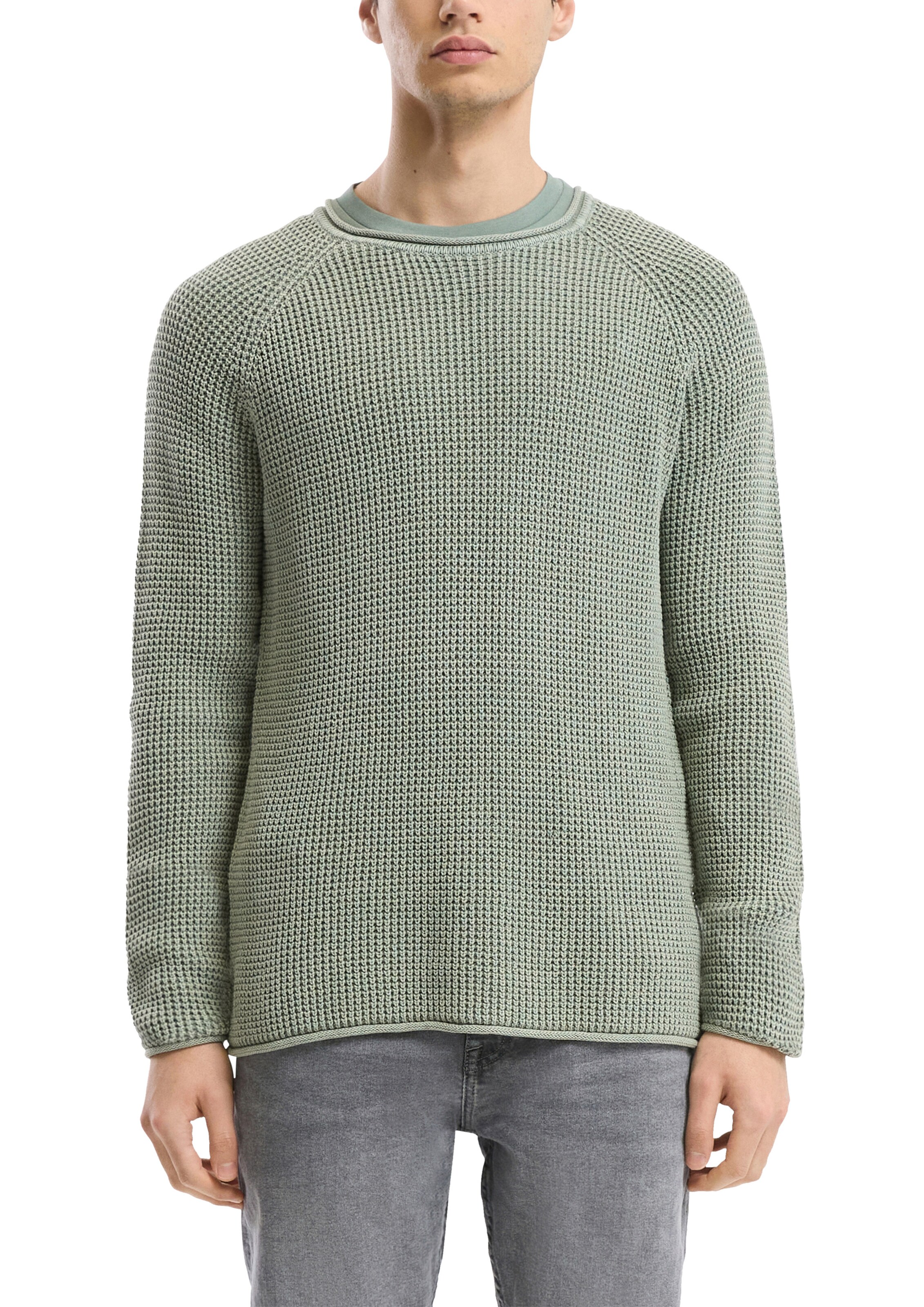 Pull-over QS en vert : devant