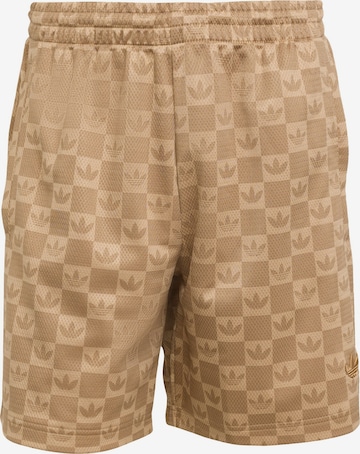 ADIDAS ORIGINALS Regular Housut 'Monogram Regular Mesh' värissä ruskea: etupuoli