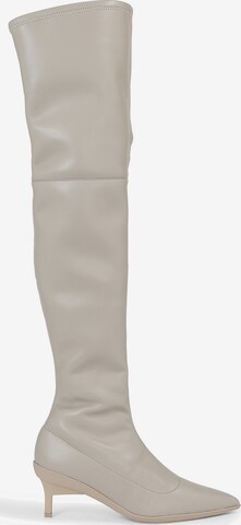 Calvin Klein Over the Knee Boots in Grey