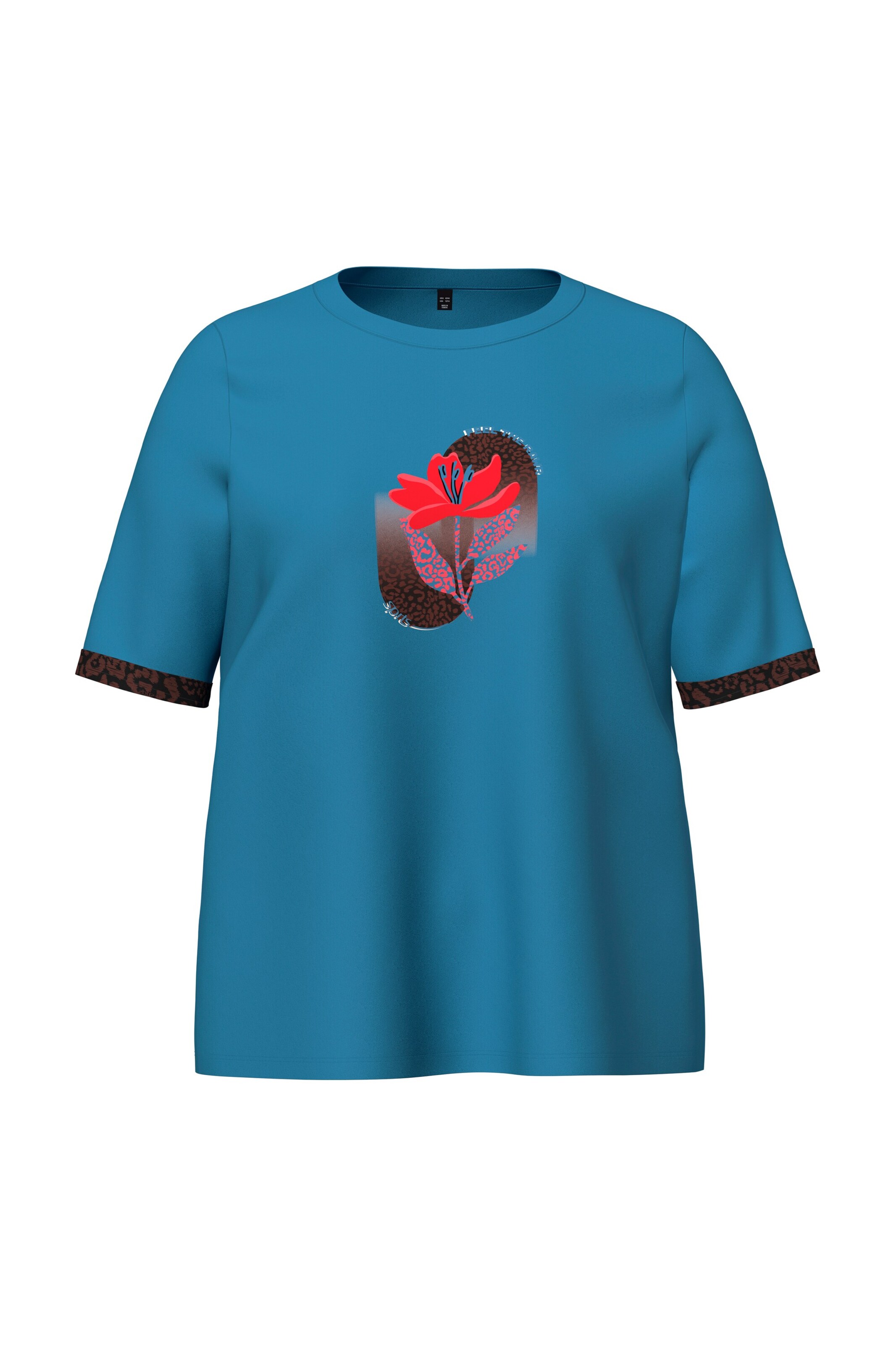 Ulla Popken Shirt in Blau: Vorderseite