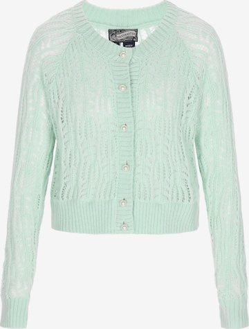 Cardigan 'Vintage' DreiMaster Vintage en vert : devant
