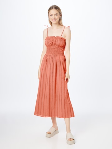 Dorothy Perkins Καλοκαιρινό φόρεμα σε πορτοκαλί: μπροστά
