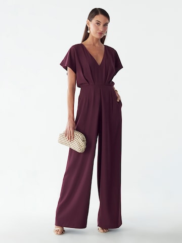 BWLDR Jumpsuit 'Azeliah' i röd: framsida