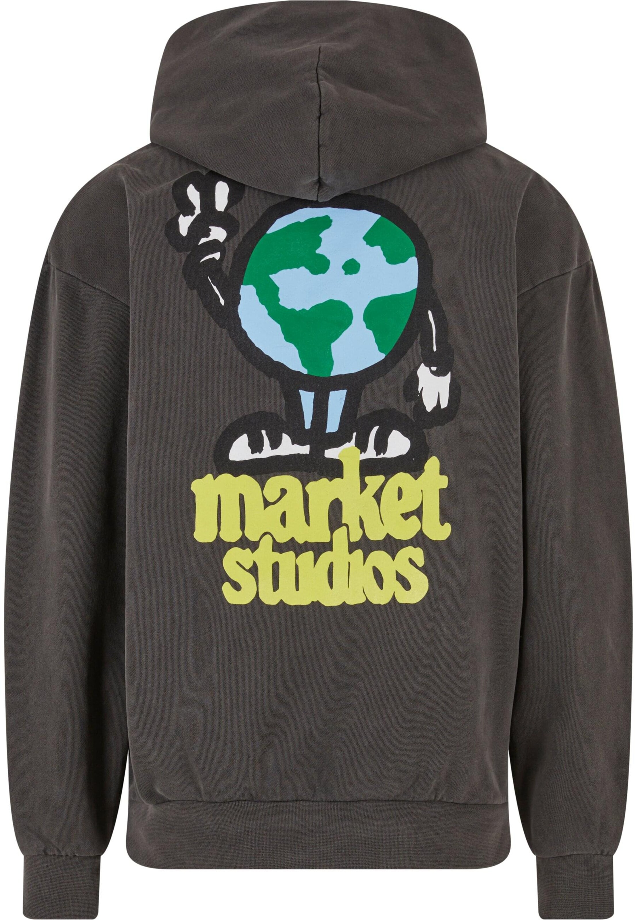 MARKET Mikina 'World Peace' – černá