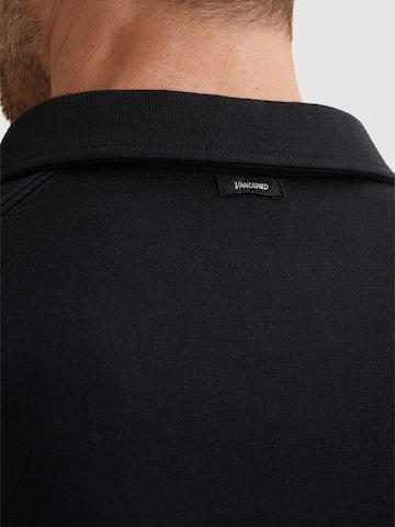 T-Shirt 'Polo shirt in cotton/modal with mouliné effect' VANGUARD en bleu