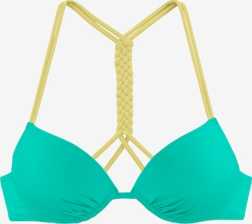 VENICE BEACH Biustonosz koszulkowy Góra bikini w kolorze zielony: przód
