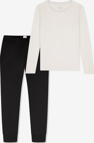 SCHIESSER Pyjama 'Mix & Relax' in Schwarz: Vorderseite