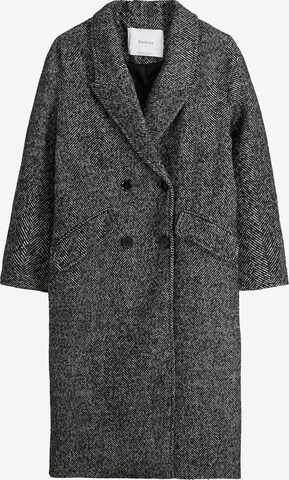 Bershka Between-seasons coat in Grey: front