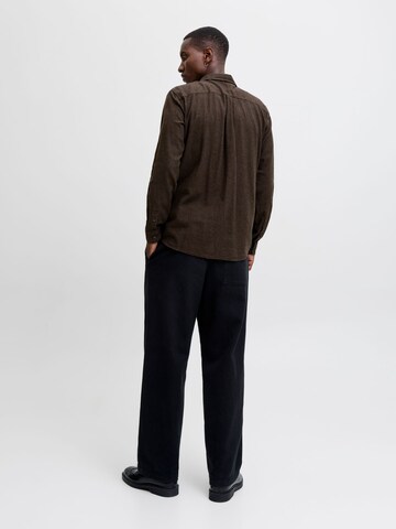 Coupe regular Chemise 'JJECLASSIC' JACK & JONES en marron