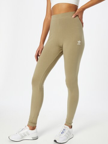 Coupe slim Leggings ADIDAS ORIGINALS en vert : devant