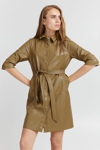 ICHI Dress in Bronze: front