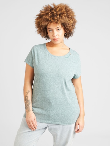 Ragwear Plus Shirt in Green: front