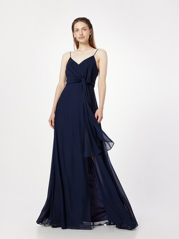 Robe de soirée STAR NIGHT en bleu : devant