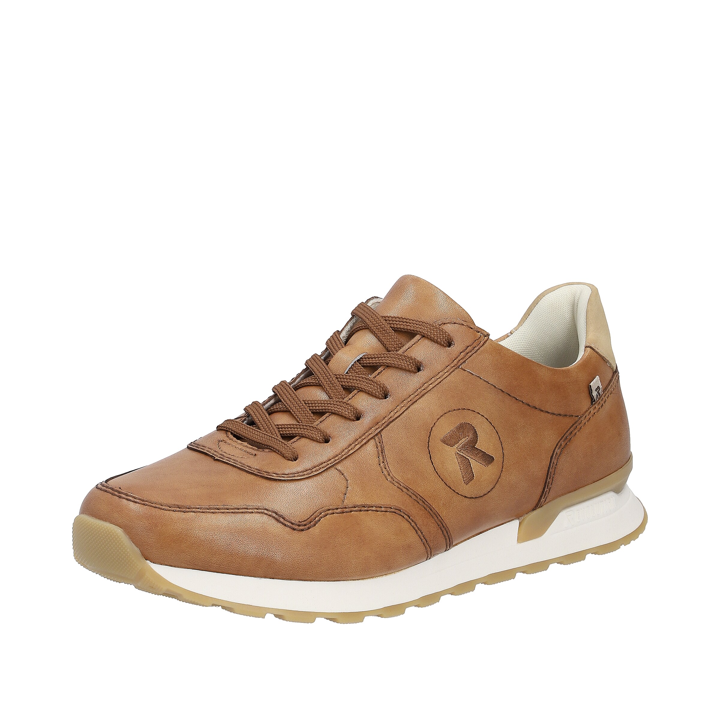 Baskets basses Rieker Sport en marron : devant