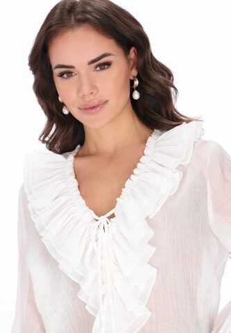faina - Blusa en blanco