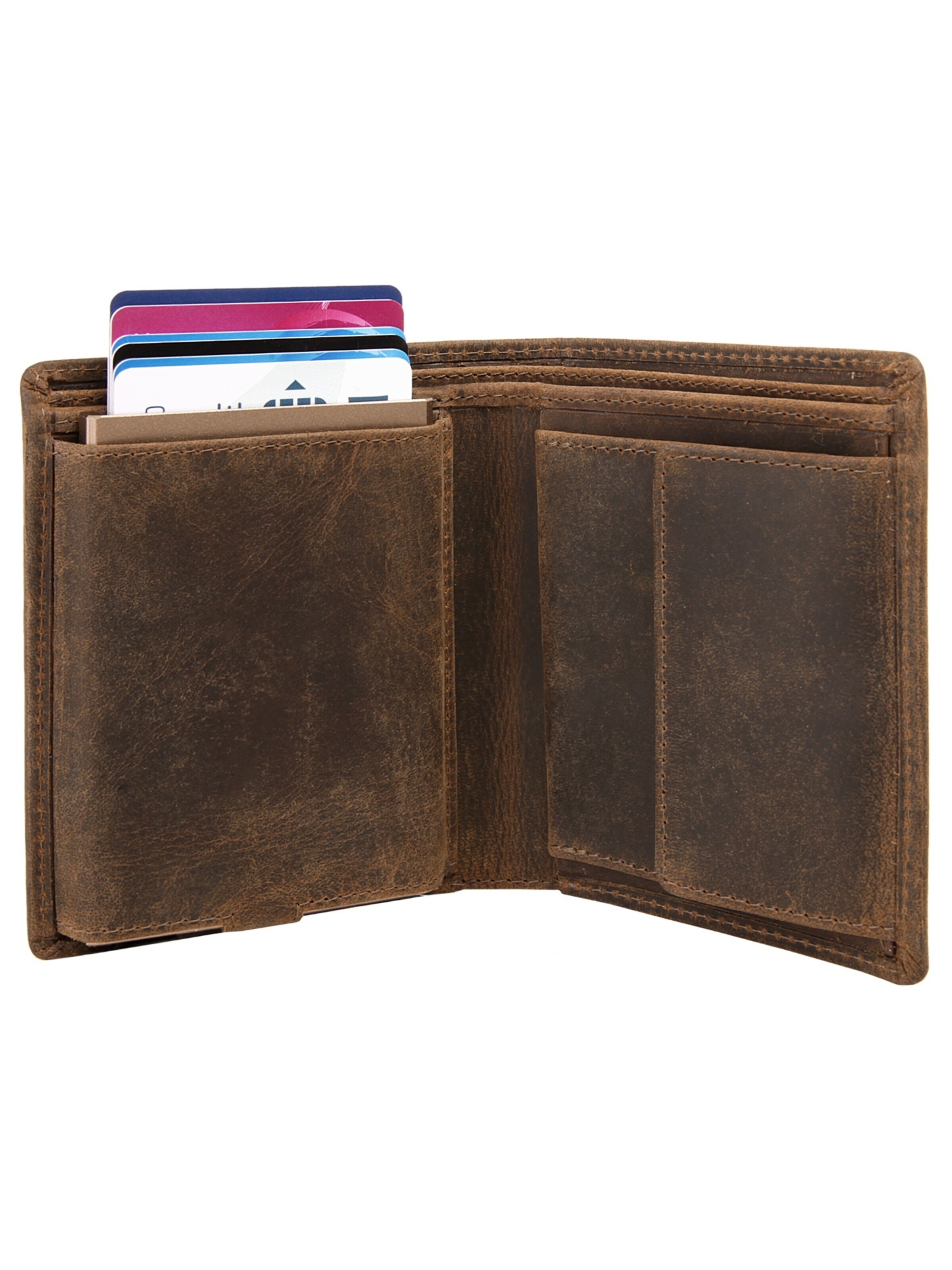 Bagan Wallet 'Bagan Geldbörse mit Kartenspender' in Brown