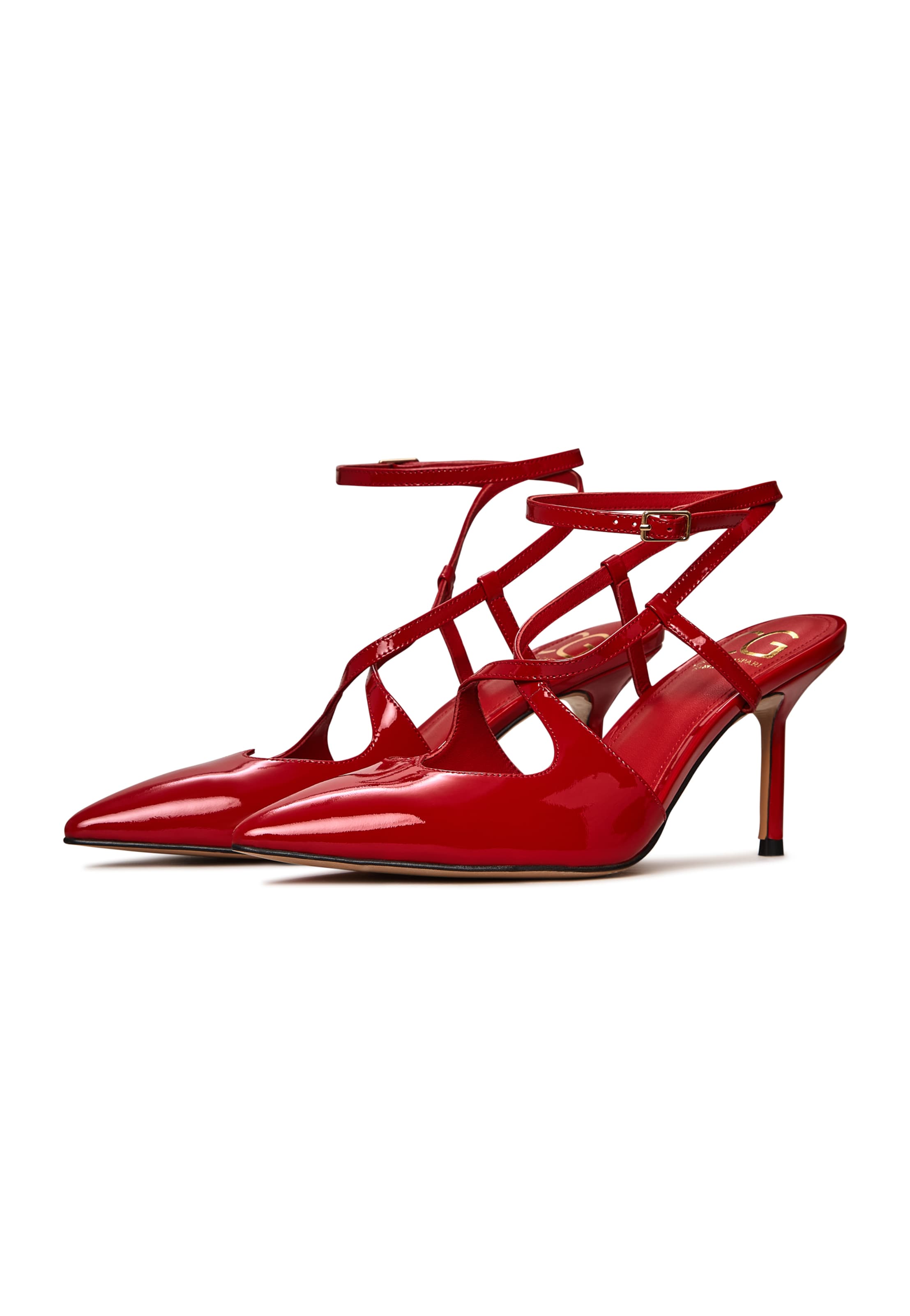 CESARE GASPARI Slingpumps in Rood