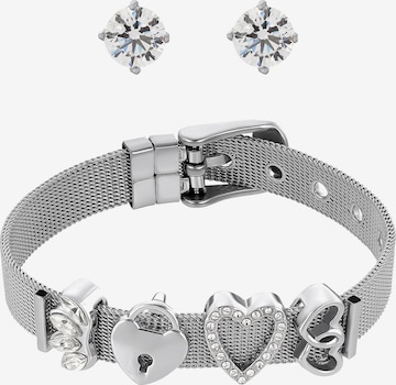 Heideman Jewelry set 'Milanaise' in Silver: front