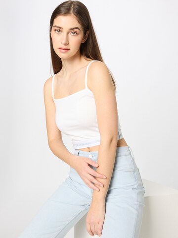 Haut Calvin Klein Jeans en blanc : devant