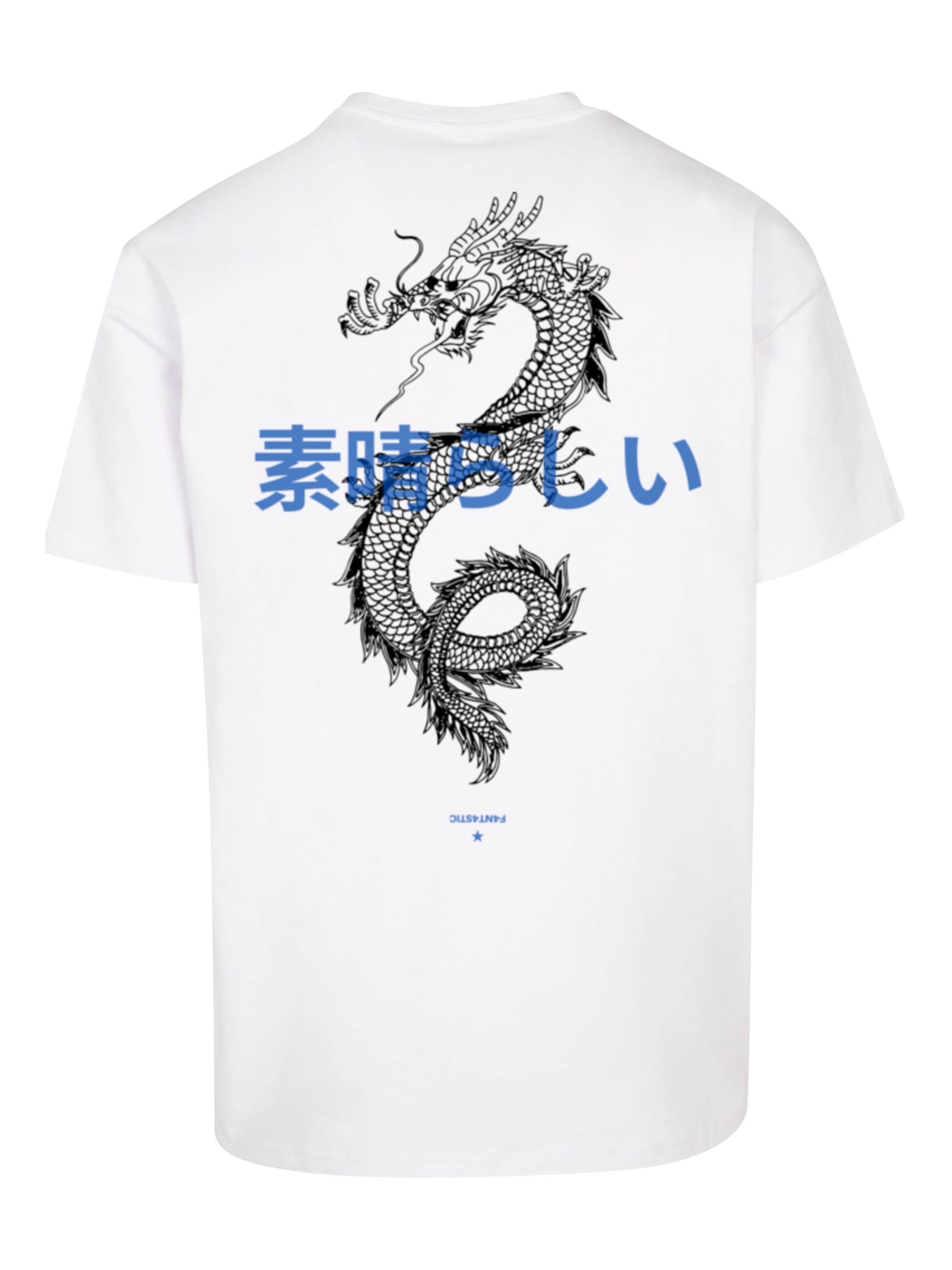 T-Shirt 'Japanese Styles' F4NT4STIC en blanc