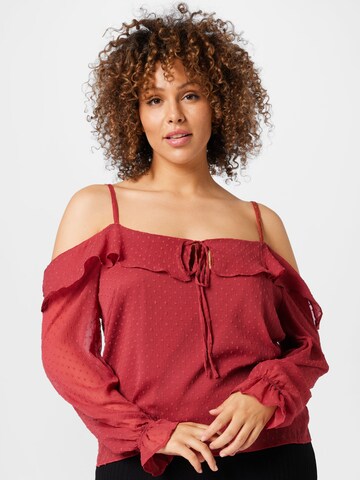 Chemisier 'Marika' ABOUT YOU Curvy en rose : devant