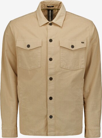 No Excess Comfort fit Button Up Shirt in Beige: front