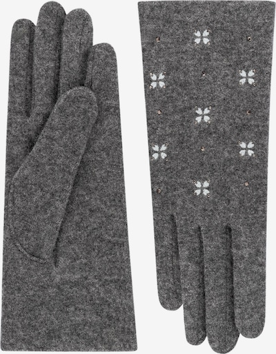 Roeckl Strickhandschuhe 'SHINY AURORA' in XS-XL in grau / weiß, Produktansicht