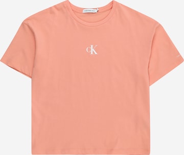 Calvin Klein Jeans Футболка в Ярко-розовый: спереди