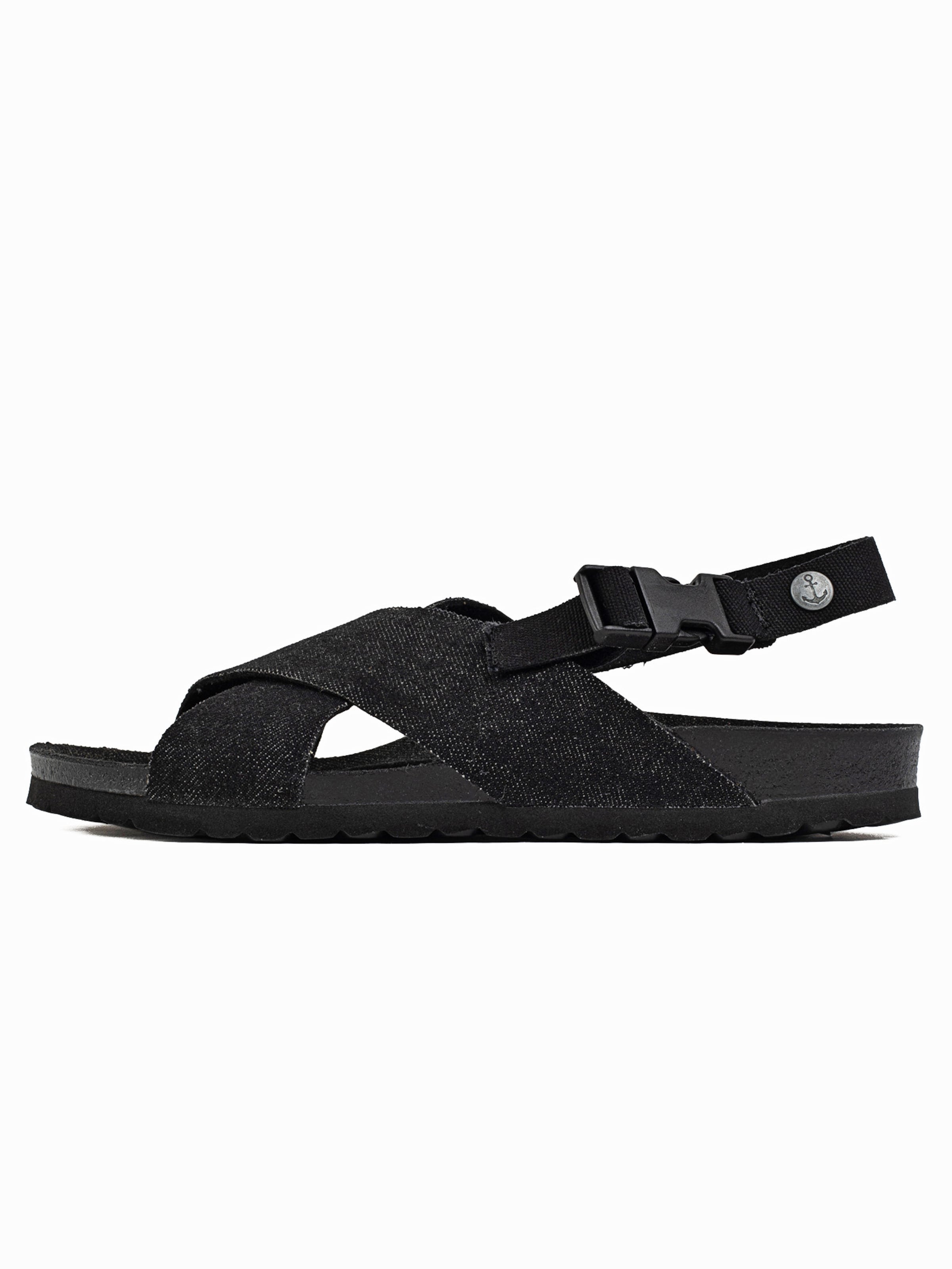 Bayton - Sandalias 'San' en negro: frente