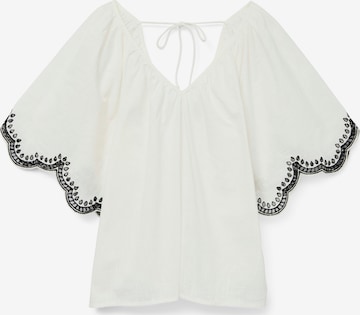 VERO MODA Blouse 'VMDiana' in Wit: voorkant