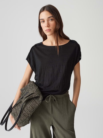 Tricou 'Soguli' de la OPUS pe negru: față