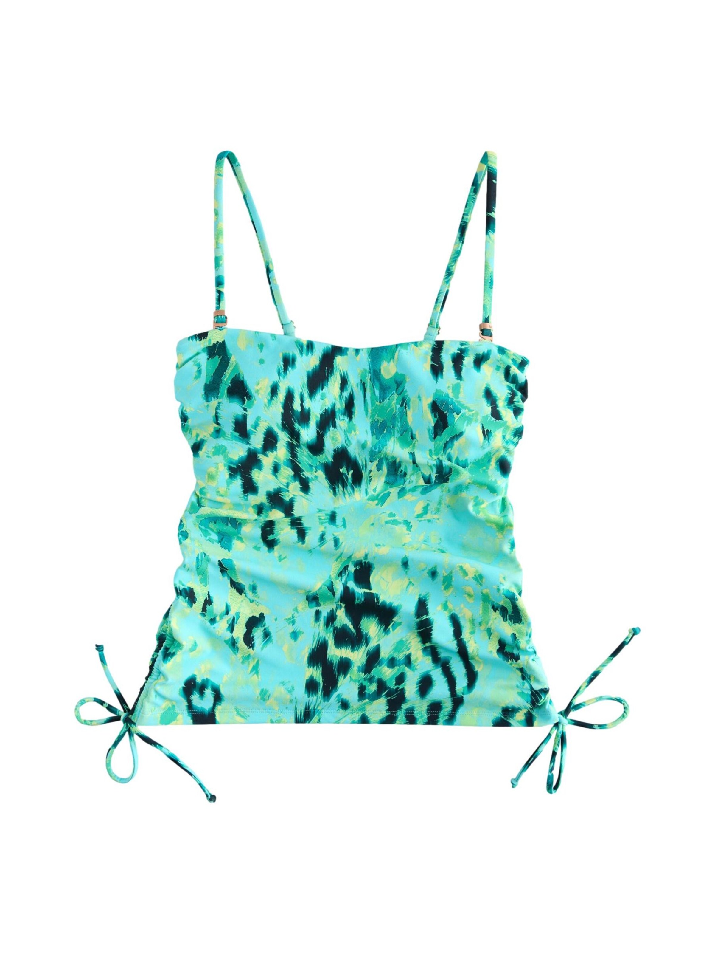 Next - Clásico Top de tankini en azul: frente