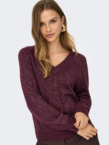 Jaqueline de Yong Sweater 'Aspen' in Red