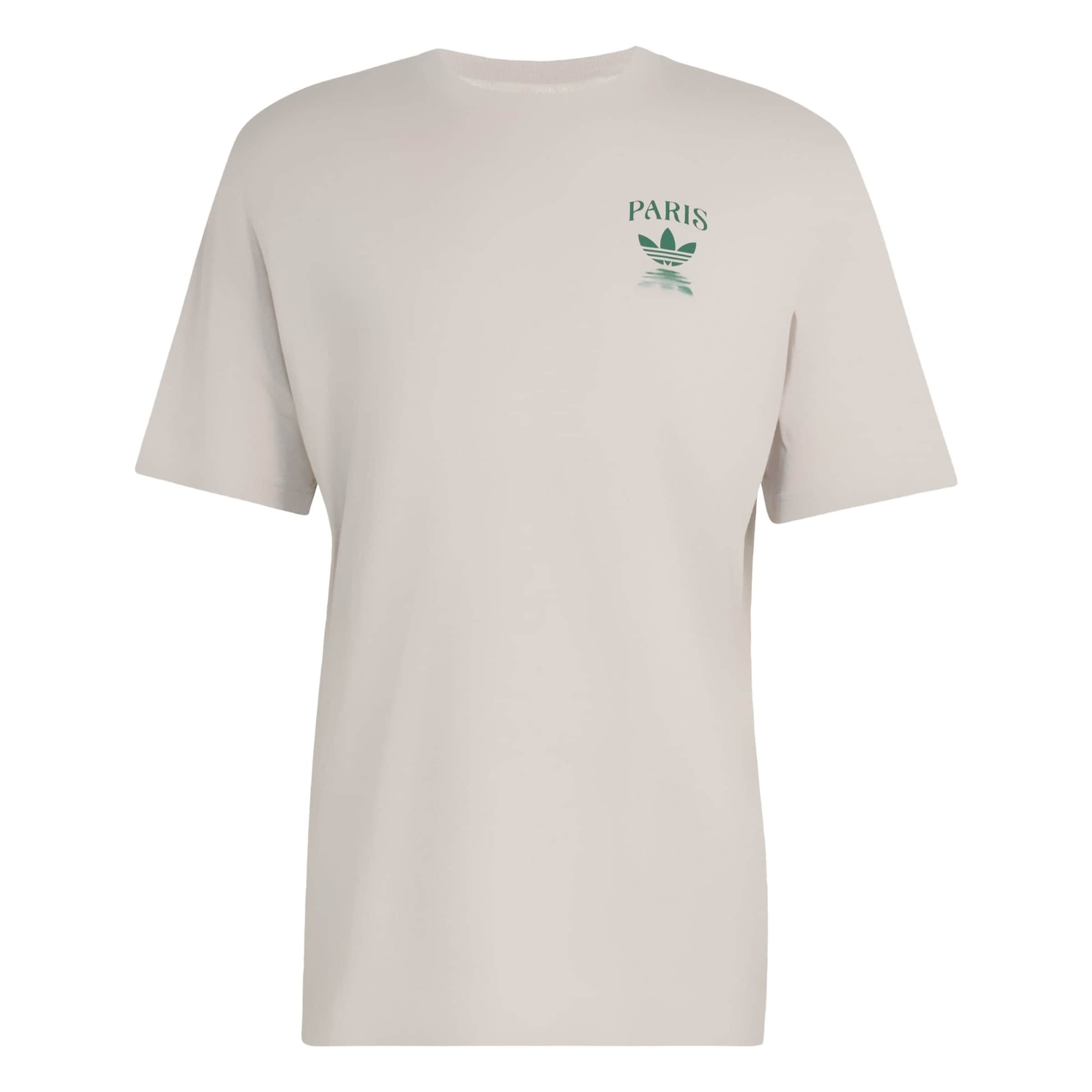 ADIDAS ORIGINALS Shirt 'Paris' in XS in Beige / Light blue / Light grey / Green, Item view