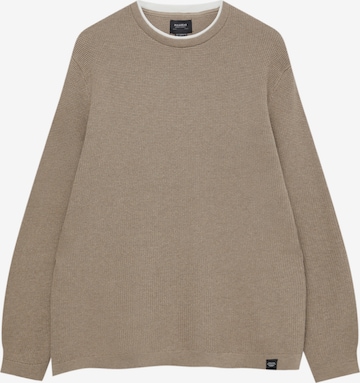 Pull&Bear Trui in Bruin: voorkant