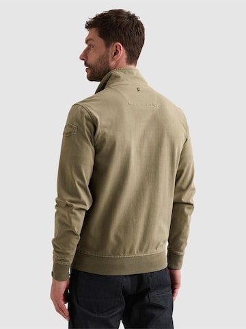 PME Legend Övergångsjacka 'Cargo sweat jacket with zipper closure' i grön