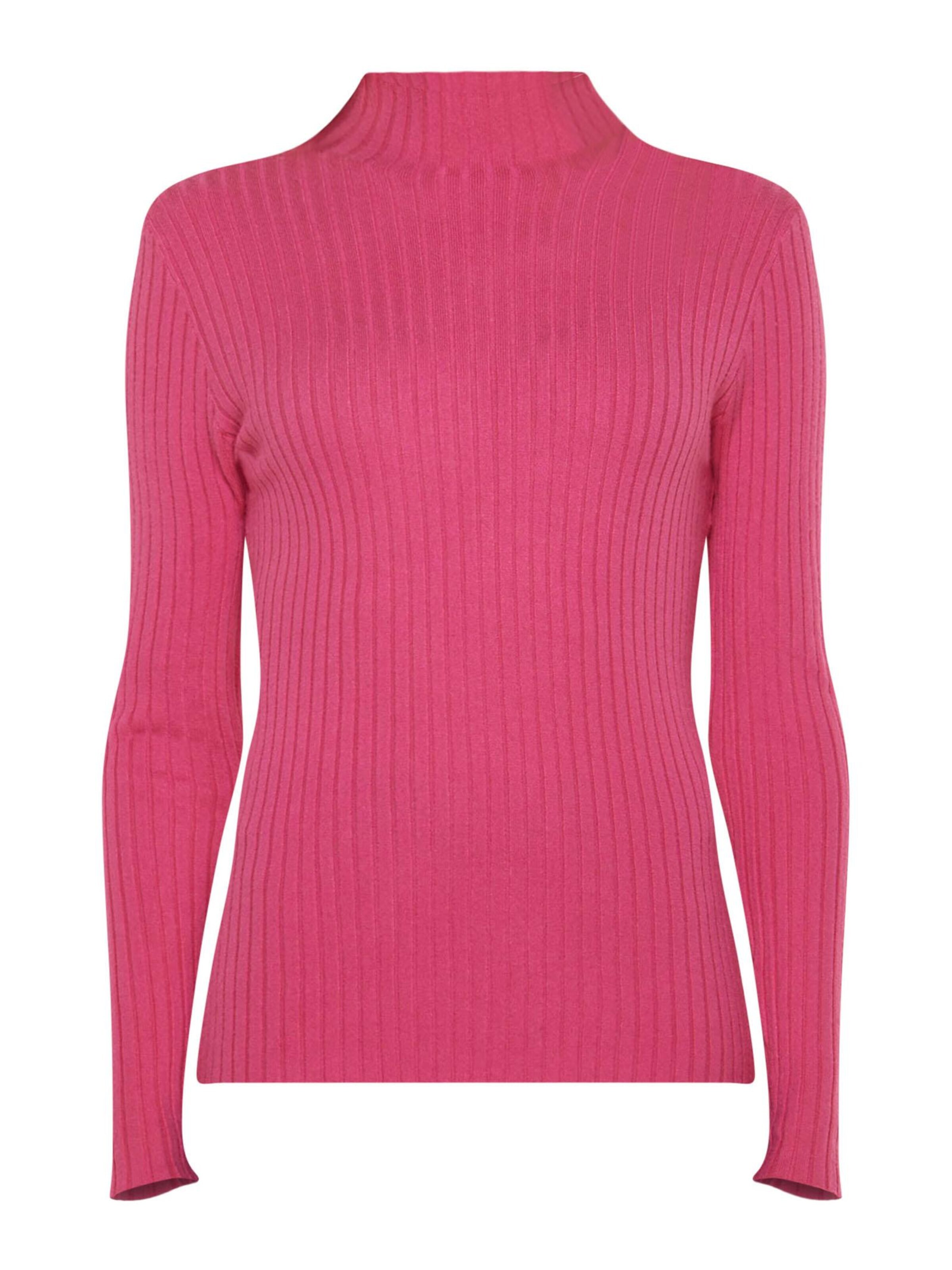 TOOche Sweater 'Pulli Gerippt' in Pink: front