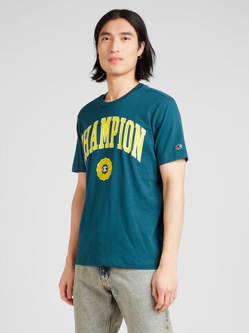 Champion Authentic Athletic Apparel Shirt in Groen: voorkant