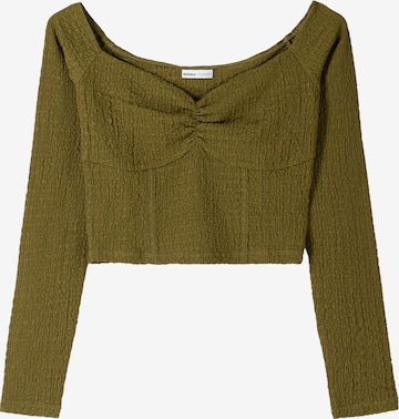 Bershka Shirt in Green: front