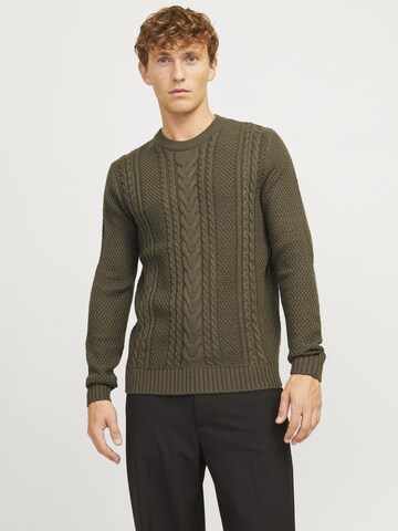 JACK & JONES Pullover in Braun: Vorderseite