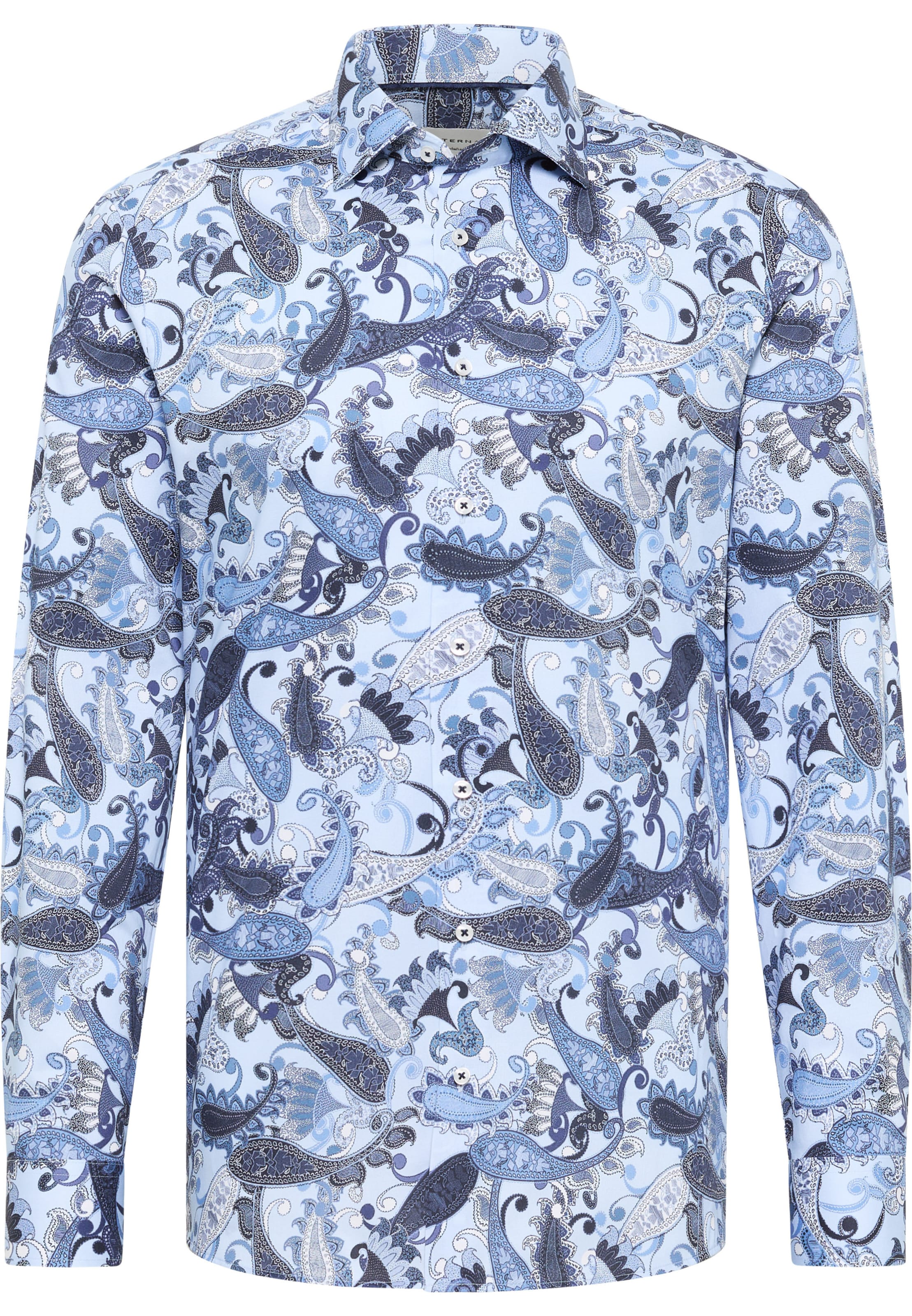 ETERNA Slim fit Business shirt in Blue: front