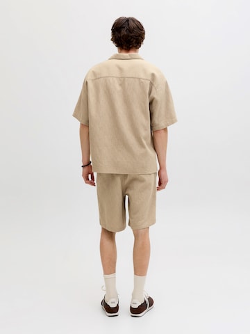 JACK & JONES - Comfort Fit Camisa 'JORMONTAUK' em cinzento