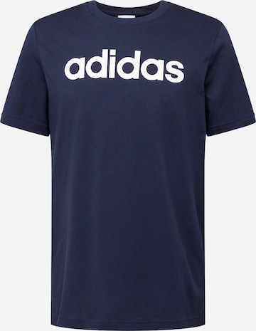 ADIDAS SPORTSWEAR Тениска 'Essentials' в синьо: отпред