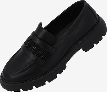 Palado Slipper 'Dafnea' in Schwarz: Vorderseite