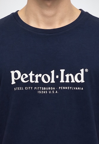 T-Shirt 'Classic' Petrol Industries en bleu : devant
