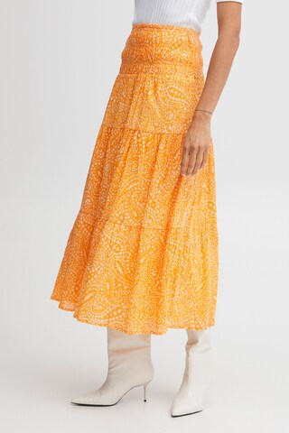 b.young Skirt in Orange: front