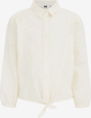 WE Fashion Blouse in White: front