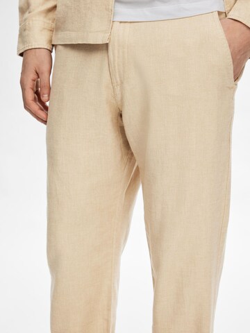 Regular Pantalon SELECTED HOMME en beige