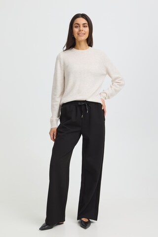 Fransa - Pierna ancha Pantalón 'PRIYA' en negro